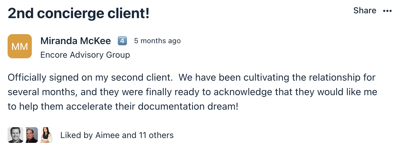 Miranda McKee testimonial