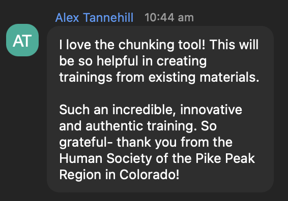 Attendee feedback