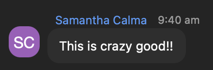 Attendee feedback