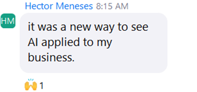 Attendee feedback