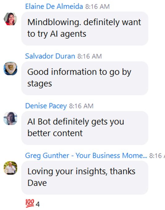 Attendee feedback
