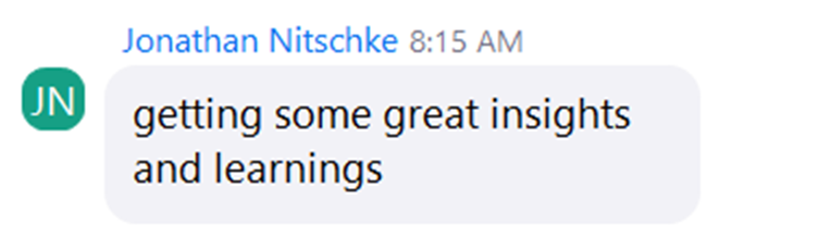 Attendee feedback