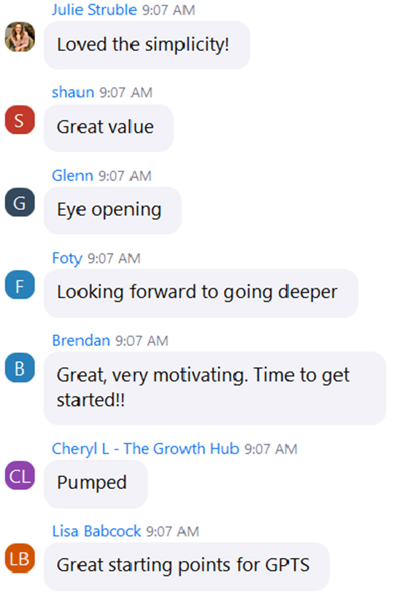 Attendee feedback
