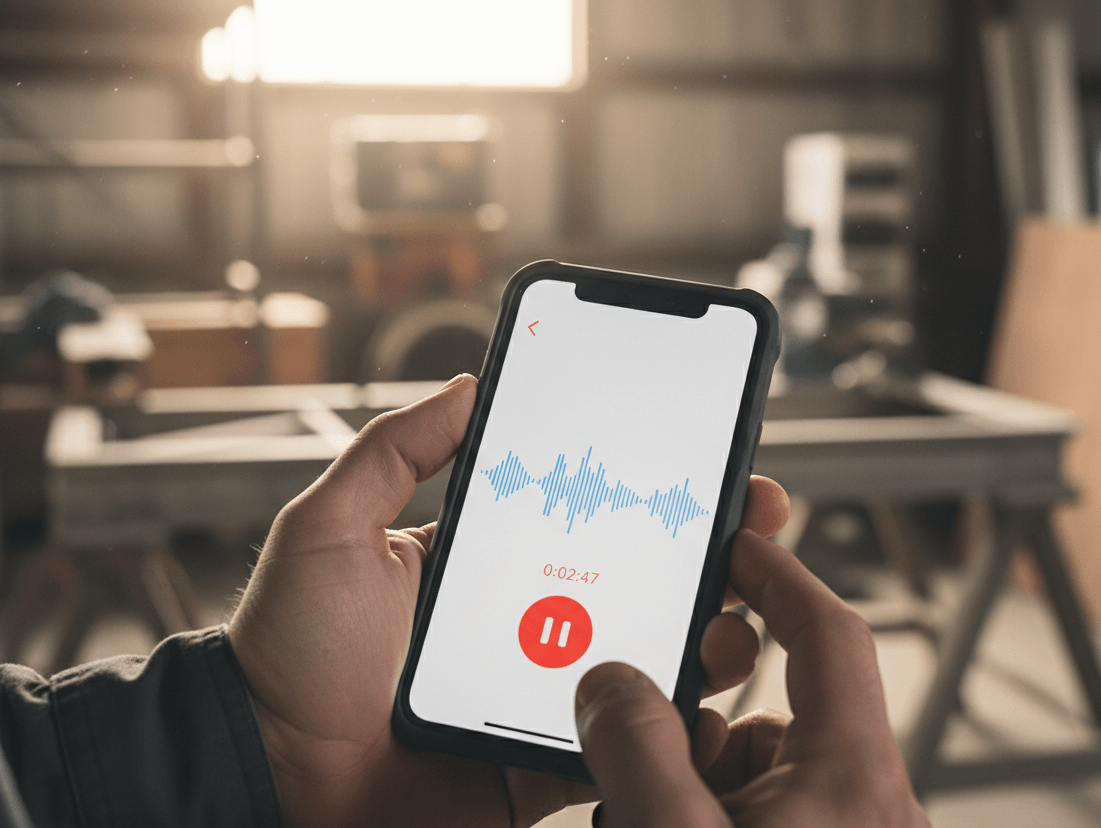 Voice memo recording