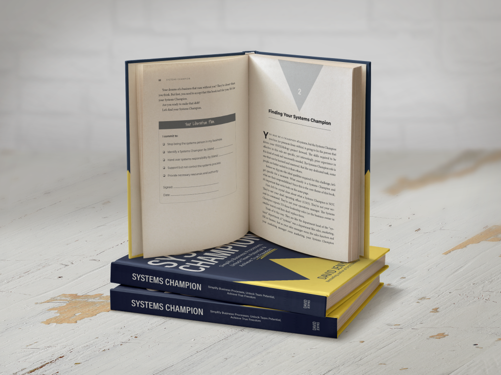 systems champion book stacked