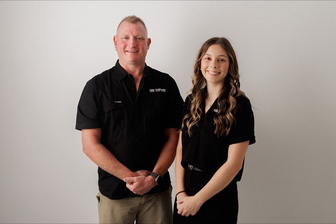 Ryan Stannard and his daughter Eryn, the firm's Systems Champion at Stannard Family Homes